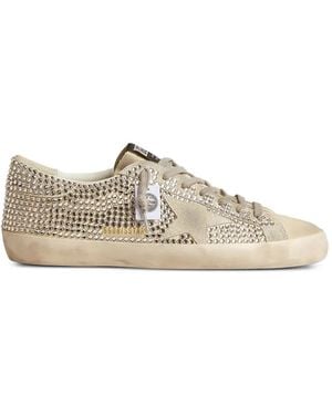 Golden Goose Super-Star Trainers - White