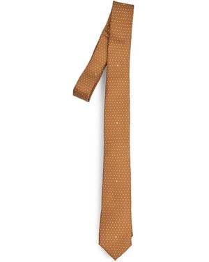 Fendi Polka-dot Tie - White