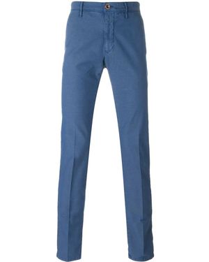 Incotex Slim Chino Trousers - Blu