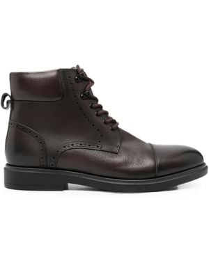 SERGIO MORETTI FIRENZE Lace-Up Boots - Black