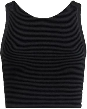 Aje. Top Agave Crop A Coste - Nero