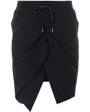 Vivienne Westwood Asymmetric Jacquard-Pattern Skirt - Blue