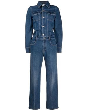Stella McCartney Vintage-Wash Denim Jumpsuit - Blue