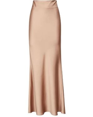 ANDAMANE Nemesia Bias-Cut Midi Skirt - Natural