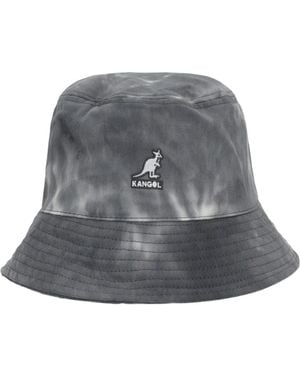 Kangol Tie-Dye Logo Bucket Hat - Grey