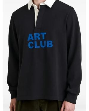 JW Anderson Logo-Embroidered Polo Shirt - Black