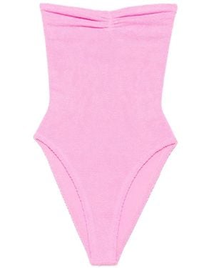 Hunza G Brooke Gathered Swimsuit - Pink