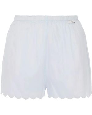 Elisabetta Franchi Embroidered Shorts - White