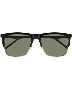 Saint Laurent Square-Frame Sunglasses - Green