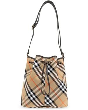 Burberry Schultertasche Mit Vintage-Check - Weiß