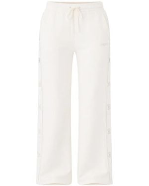 Guess Logo-Detail Track Trousers - White