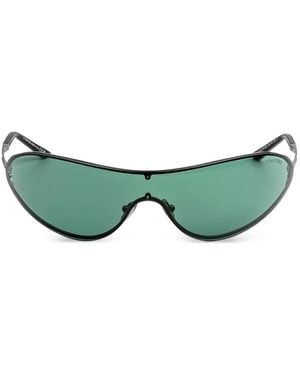 Tom Ford Brady-02 Geometric-Frame Sunglasses - Green