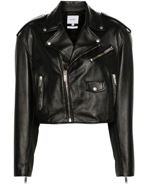 Halfboy Chiodo Leather Biker Jacket - Black