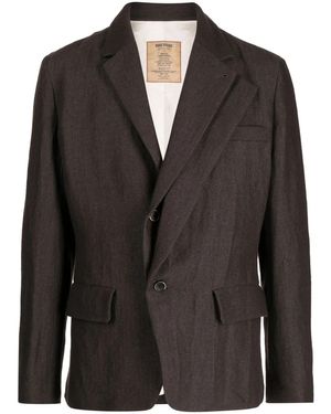 Uma Wang Blazer Jerrion con botones - Negro