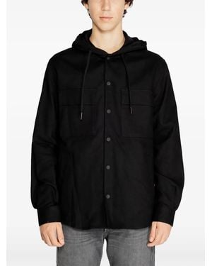 Antony Morato Camicia Con Cappuccio - Nero