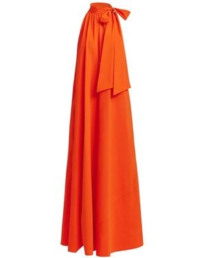 Essentiel Antwerp Knot-Detail A-Line Maxi Dress - Red