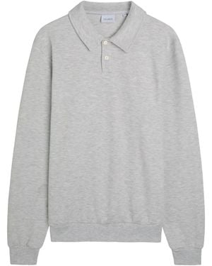 Les Deux Long-Sleeve Polo Shirt - Grey