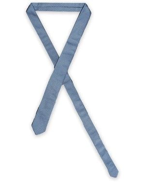 ROBERTO CLERICI Check-Pattern Tie - Blue