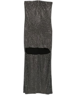 Alexander Wang Crystal-Embellished High-Low Asymmetric Dress - Black