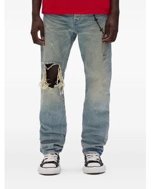 Purple Brand P011 Knee Blowout Jeans - Blue