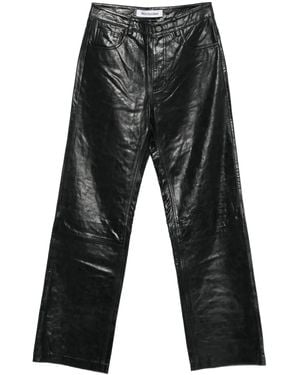 Won Hundred Genoa Leather Trousers - Grey