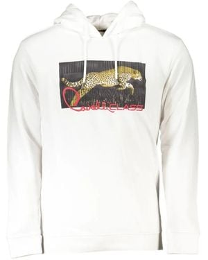 Roberto Cavalli Cheetah-Print Hoodie - White