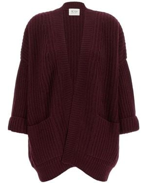 Be You Cardigan Mit Zopfmuster - Lila