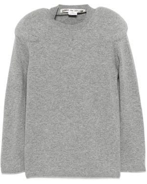 Comme des Garçons Padded-Shoulder Jumper - Grey