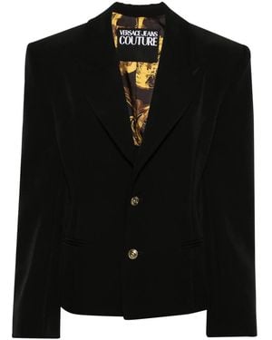 Versace Jeans Couture Lace-Up Single-Breasted Blazer - Black