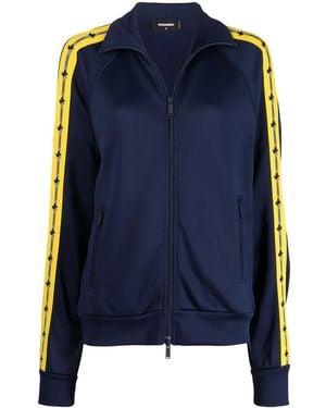 DSquared² Logo Tape Track Jacket - Blue