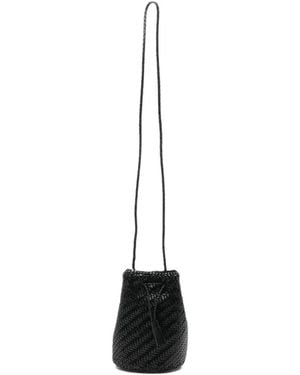 Dragon Diffusion Pompom Double Jump Bucket Bag - Gray