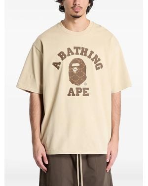 A Bathing Ape T-Shirt Con Stampa - Neutro