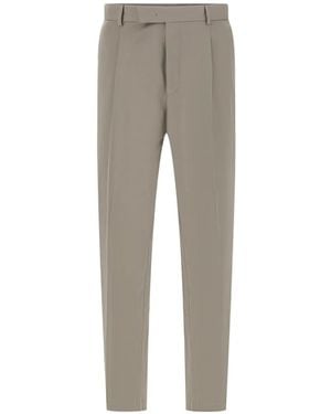 PT Torino Pleated Tailored Trousers - Grey
