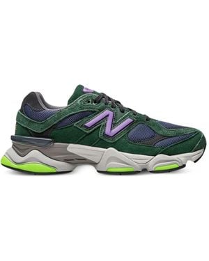 New Balance 9060 Lace-Up Sneakers - Green