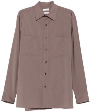 Cellar Door Paul Patch-Pocket Shirt - Brown