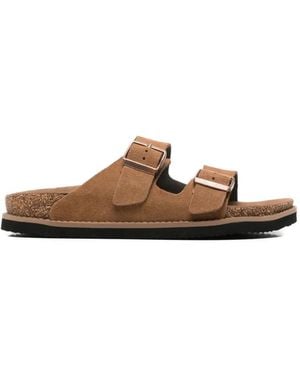SERGIO MORETTI FIRENZE Buckle-Fastening Sandals - Brown