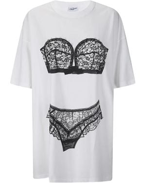 VAQUERA Trompe L'Oeil-Print T-Shirt - Grey