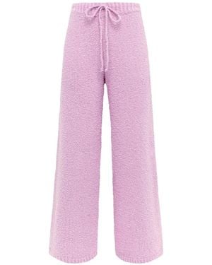 Laneus Strukturierte Hose Mit Kordelzug - Pink