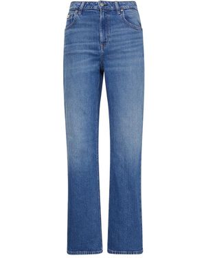 Calvin Klein Vaqueros Con Parche Del Logo - Azul