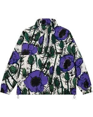 Wales Bonner Bloom Floral-Print Jacket - Blue