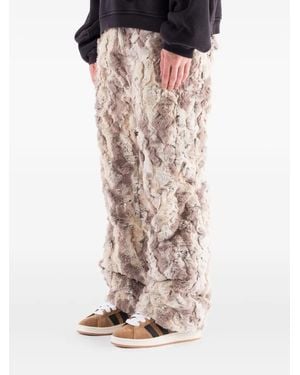 ERL Hose Aus Faux Fur - Natur