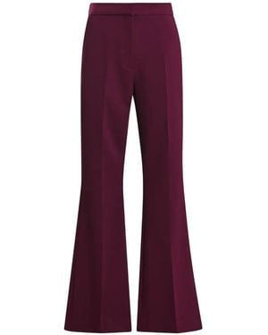 Essentiel Antwerp Keen Pressed-Crease Flared Pants - Purple