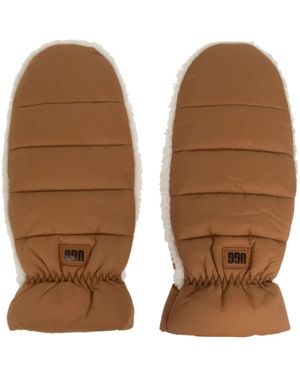 UGG Logo Gloves - Brown