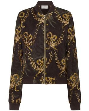 Pierre Louis Mascia Amadox Floral-Print Jacket - Black