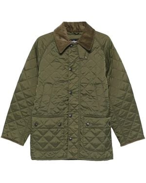 Barbour Abrigo con cuello de pana - Verde