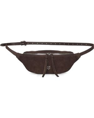 Pinko レザー ベルトバッグ - ブラウン