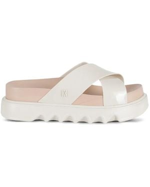 Melissa Crossover-strap platform sandals - Weiß