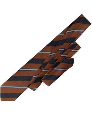 Elizabetta Flaminia Silk Jacquard Tie - Brown