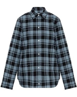 Off-White c/o Virgil Abloh Camisa A Cuadros - Azul