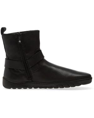 Groundies Harness-Strap Ankle Boots - Black